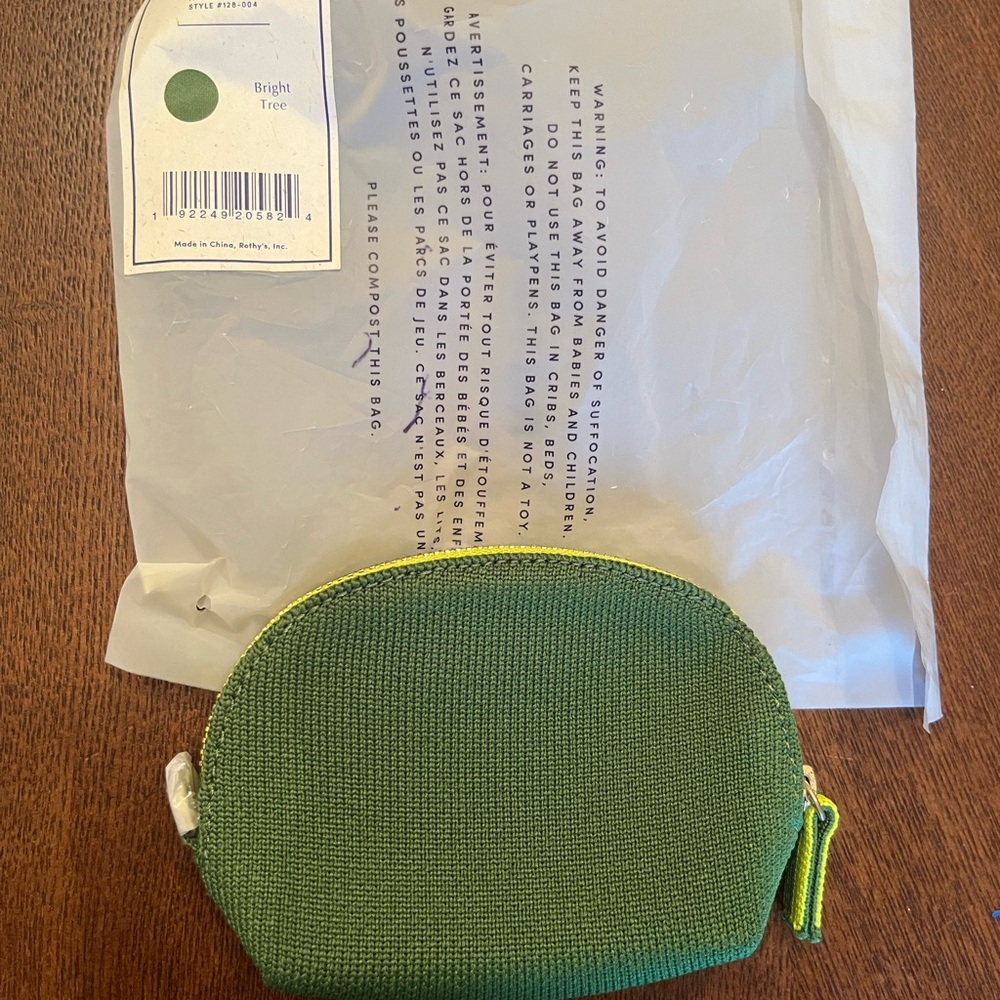 Rothy's Green Coin Purse